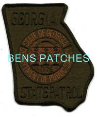 GEORGIA,GEORGIA STATE PATROL SUBDUED 1 STATE SHAPED_wm